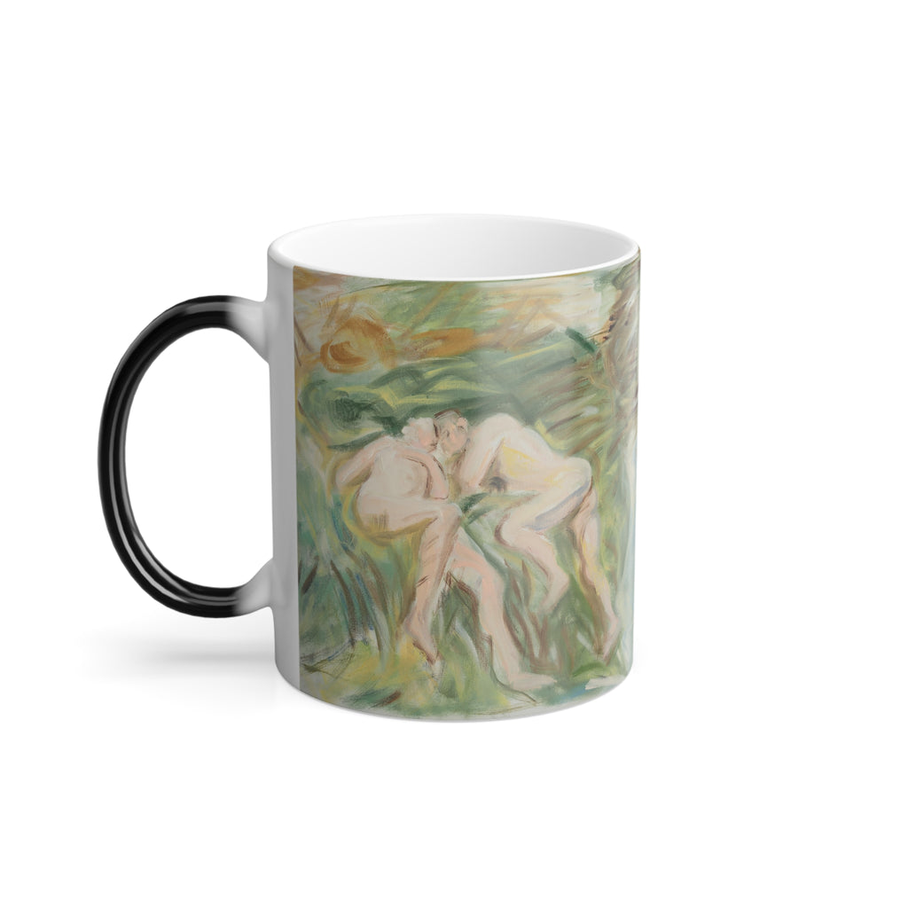 Eros "Sargent Abstraction" In Hot Water changing mug , 11oz