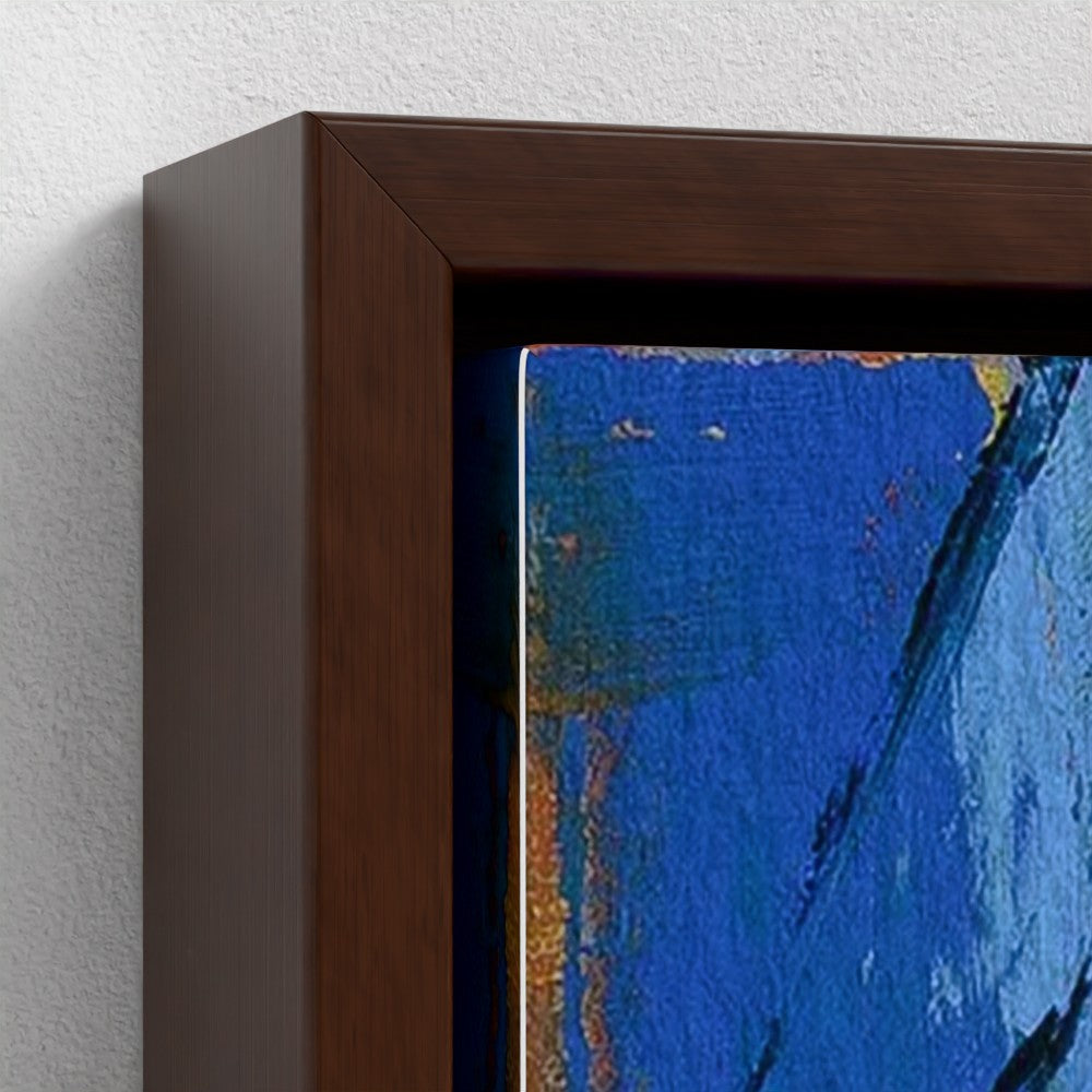 prodigi-media-sync:v1:Badly Drawn Boy:framed-canvas/brown/closeup
