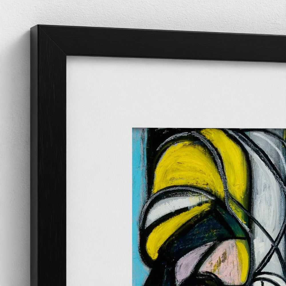 prodigi-media-sync:v1:Big City Girls:classic-framed-mat/black/closeup