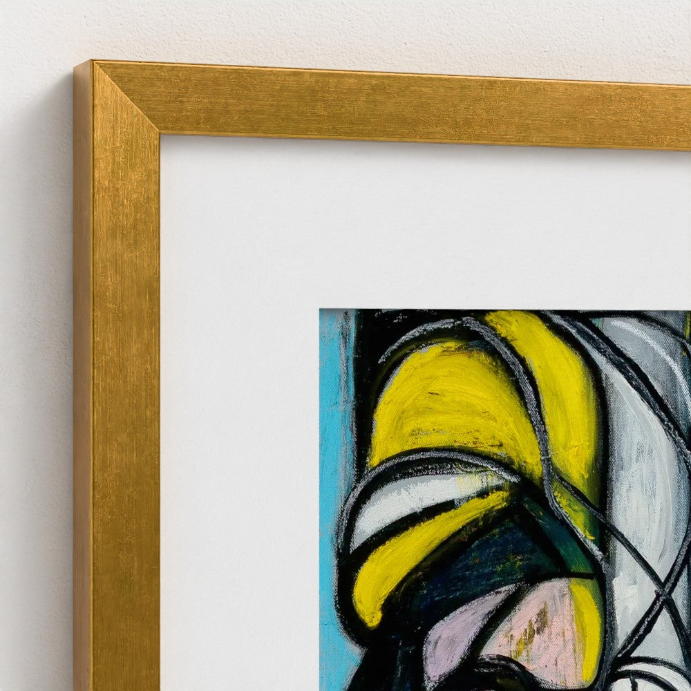 prodigi-media-sync:v1:Big City Girls:classic-framed-mat/gold/closeup