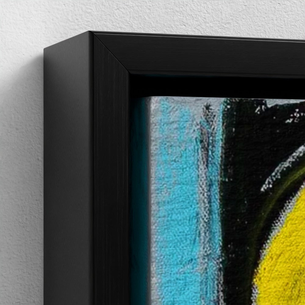 prodigi-media-sync:v1:Big City Girls:framed-canvas/black/closeup