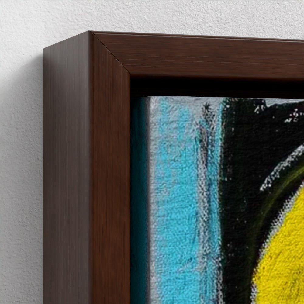 prodigi-media-sync:v1:Big City Girls:framed-canvas/brown/closeup