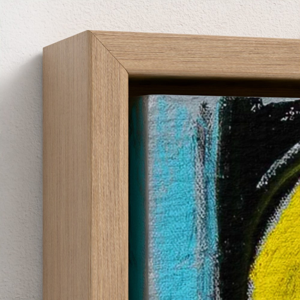 prodigi-media-sync:v1:Big City Girls:framed-canvas/natural/closeup