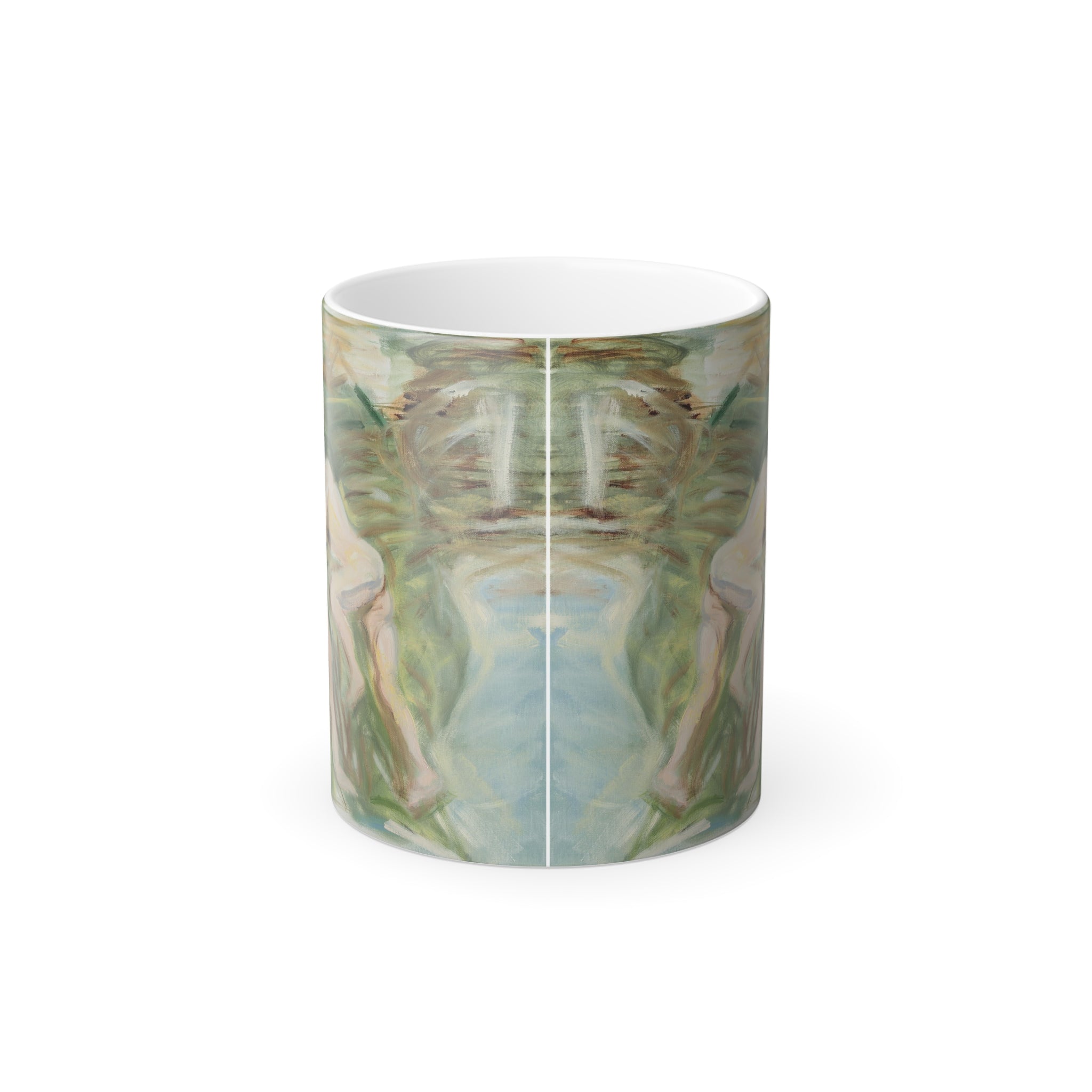 Eros "Sargent Abstraction" In Hot Water changing mug , 11oz
