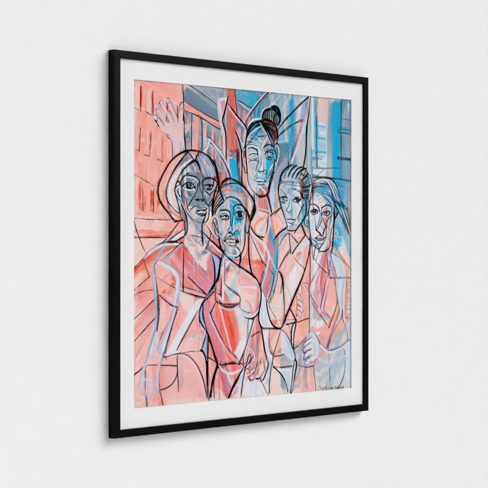 prodigi-media-sync:v1:Les Demoiselles d’Vogue:classic-framed-mat/black/angled