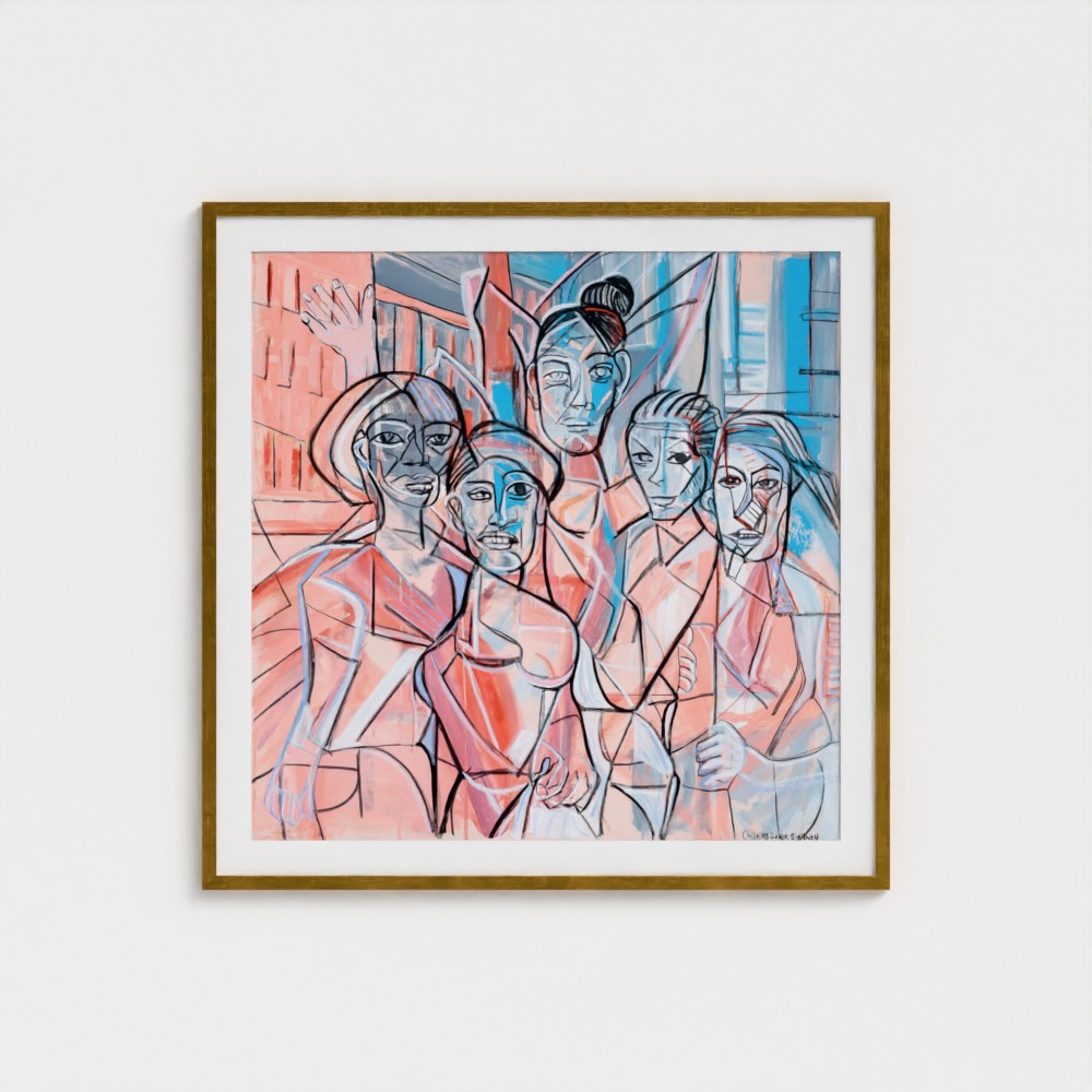 prodigi-media-sync:v1:Les Demoiselles d’Vogue:classic-framed-mat/gold/headon