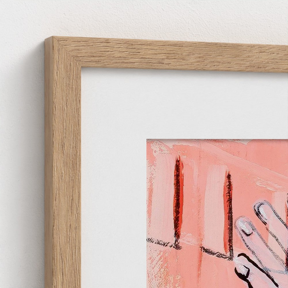 prodigi-media-sync:v1:Les Demoiselles d’Vogue:classic-framed-mat/natural/closeup
