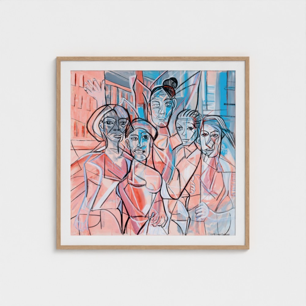 prodigi-media-sync:v1:Les Demoiselles d’Vogue:classic-framed-mat/natural/headon