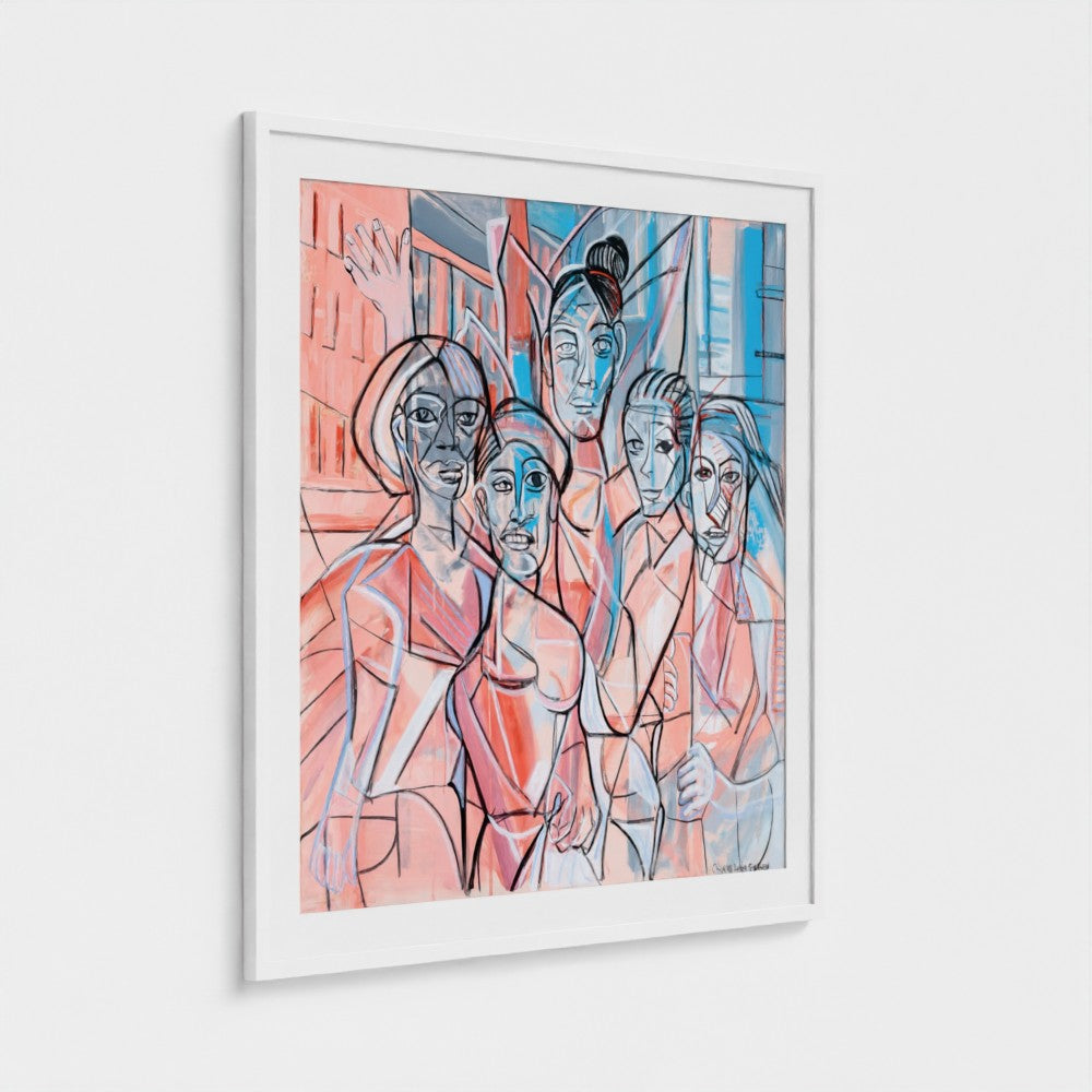 prodigi-media-sync:v1:Les Demoiselles d’Vogue:classic-framed-mat/white/angled