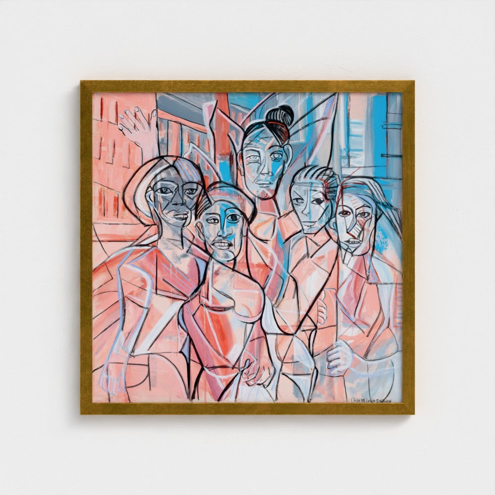 prodigi-media-sync:v1:Les Demoiselles d’Vogue:classic-framed/gold/headon