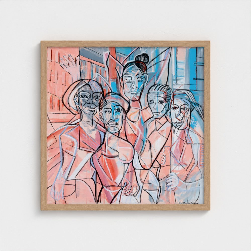 prodigi-media-sync:v1:Les Demoiselles d’Vogue:classic-framed/natural/headon