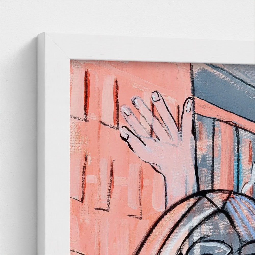 prodigi-media-sync:v1:Les Demoiselles d’Vogue:classic-framed/white/closeup