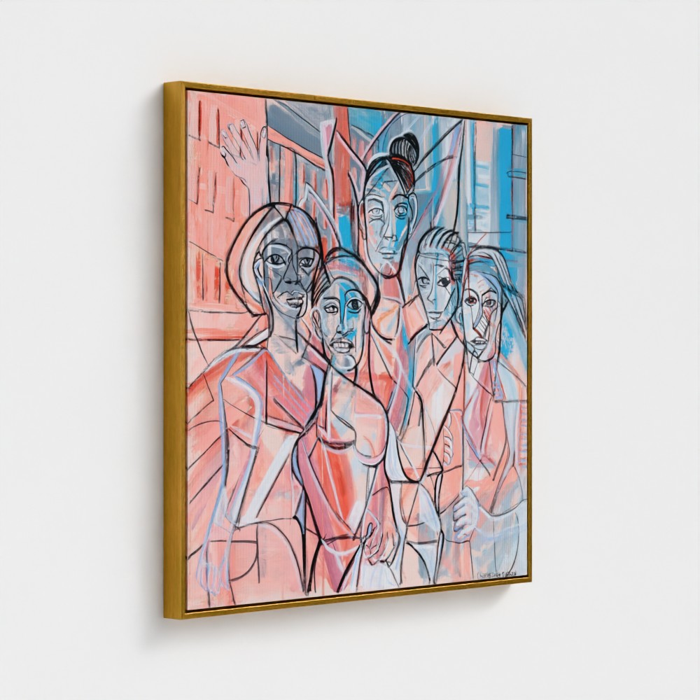 prodigi-media-sync:v1:Les Demoiselles d’Vogue:framed-canvas/gold/angled