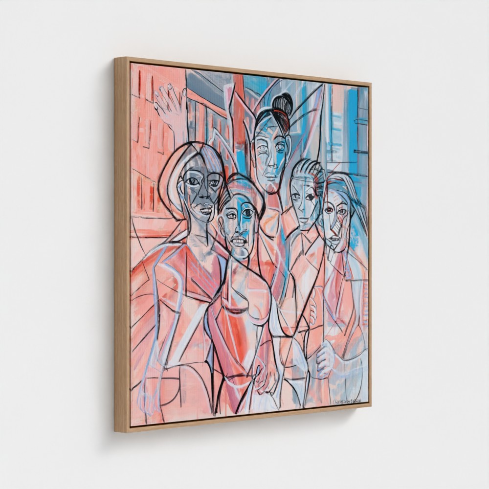 prodigi-media-sync:v1:Les Demoiselles d’Vogue:framed-canvas/natural/angled