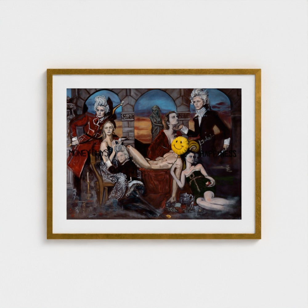 prodigi-media-sync:v1:Money Buys Happiness:classic-framed-mat/gold/headon
