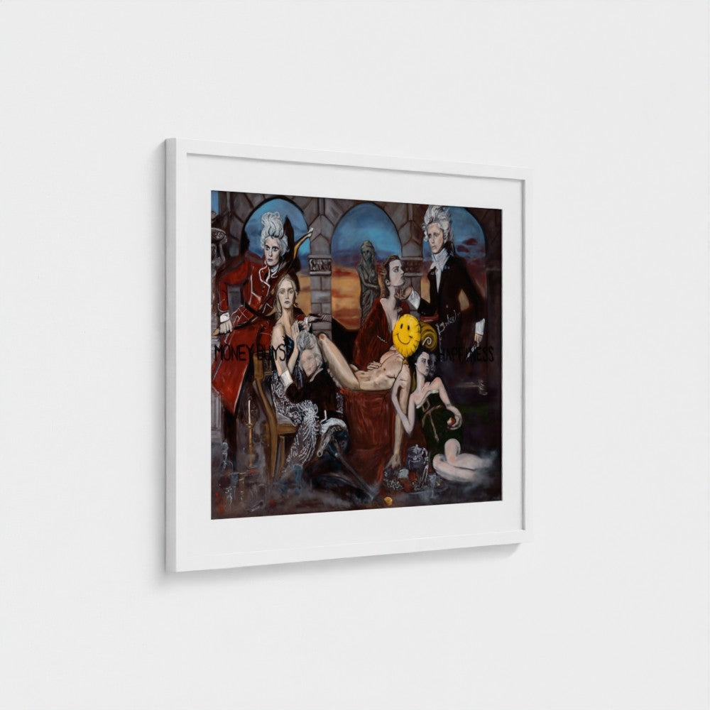 prodigi-media-sync:v1:Money Buys Happiness:classic-framed-mat/white/angled