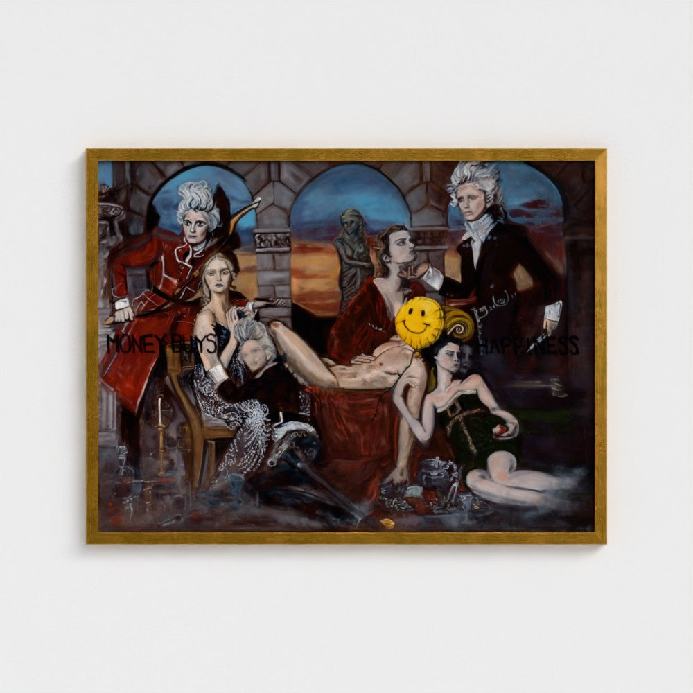 prodigi-media-sync:v1:Money Buys Happiness:classic-framed/gold/headon