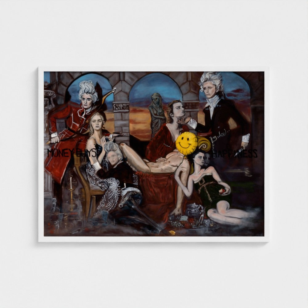 prodigi-media-sync:v1:Money Buys Happiness:classic-framed/white/headon