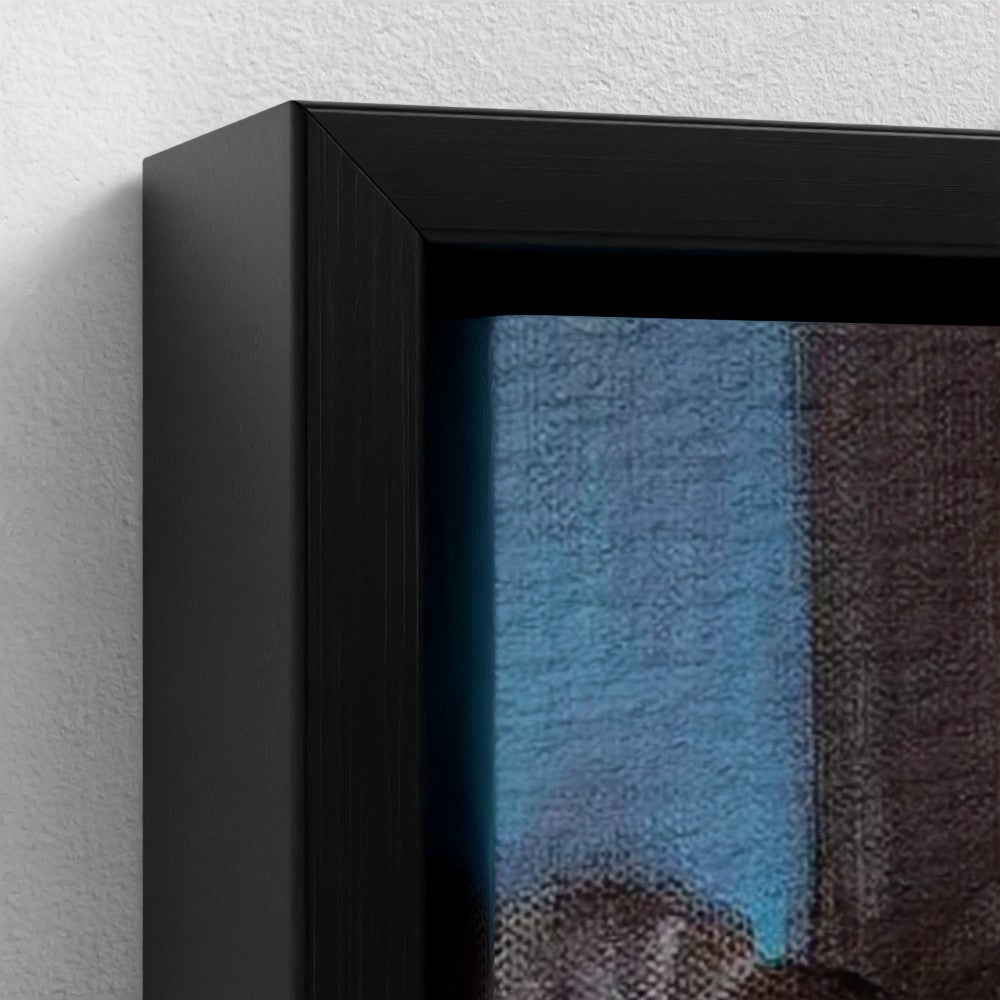 prodigi-media-sync:v1:Money Buys Happiness:framed-canvas/black/closeup