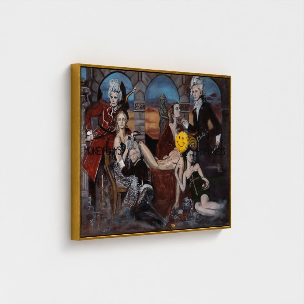 prodigi-media-sync:v1:Money Buys Happiness:framed-canvas/gold/angled