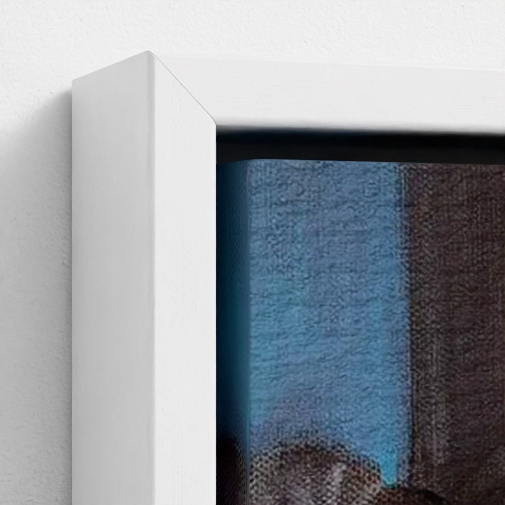 prodigi-media-sync:v1:Money Buys Happiness:framed-canvas/white/closeup