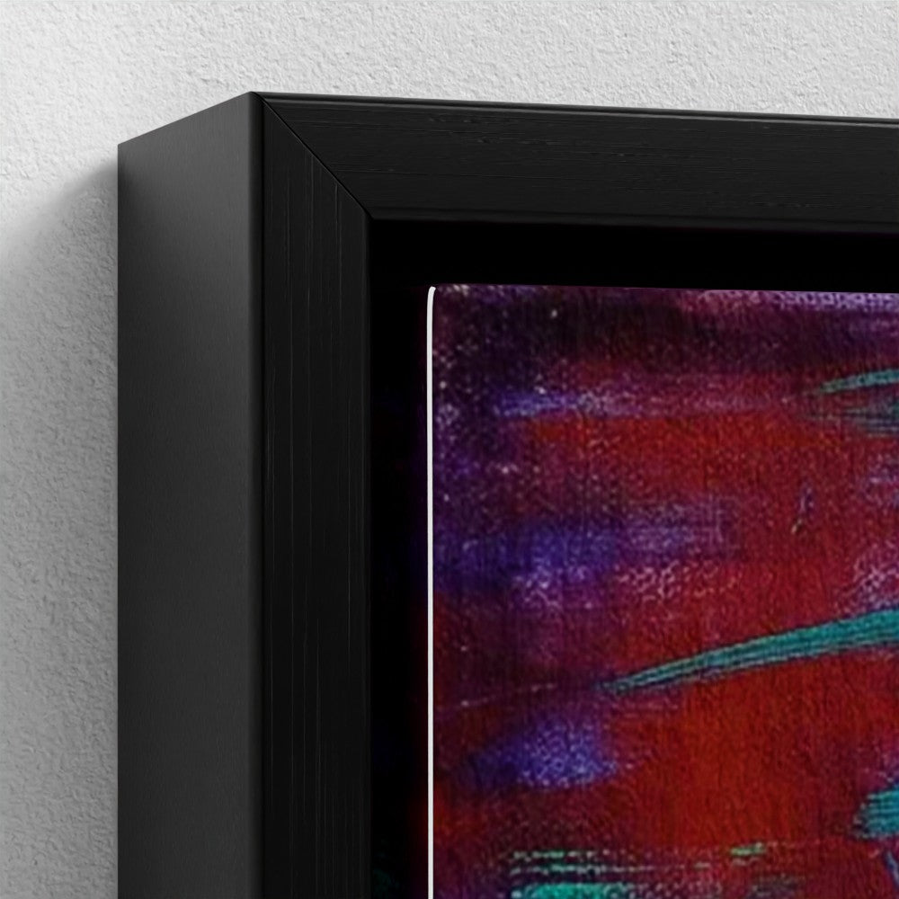 prodigi-media-sync:v1:Red Bridge:framed-canvas/black/closeup