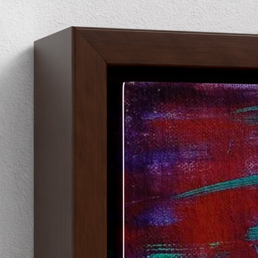 prodigi-media-sync:v1:Red Bridge:framed-canvas/brown/closeup
