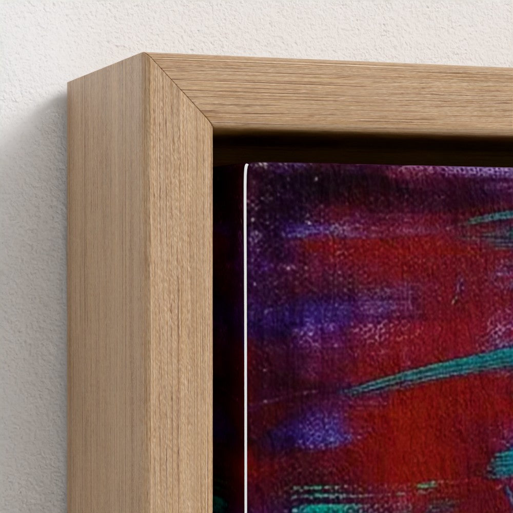 prodigi-media-sync:v1:Red Bridge:framed-canvas/natural/closeup