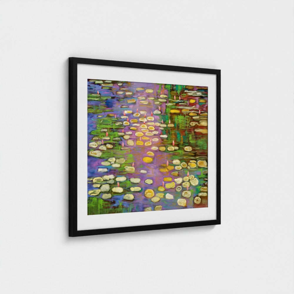 prodigi-media-sync:v1:Water Lilies 3:classic-framed-mat/black/angled