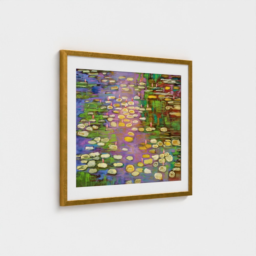 prodigi-media-sync:v1:Water Lilies 3:classic-framed-mat/gold/angled