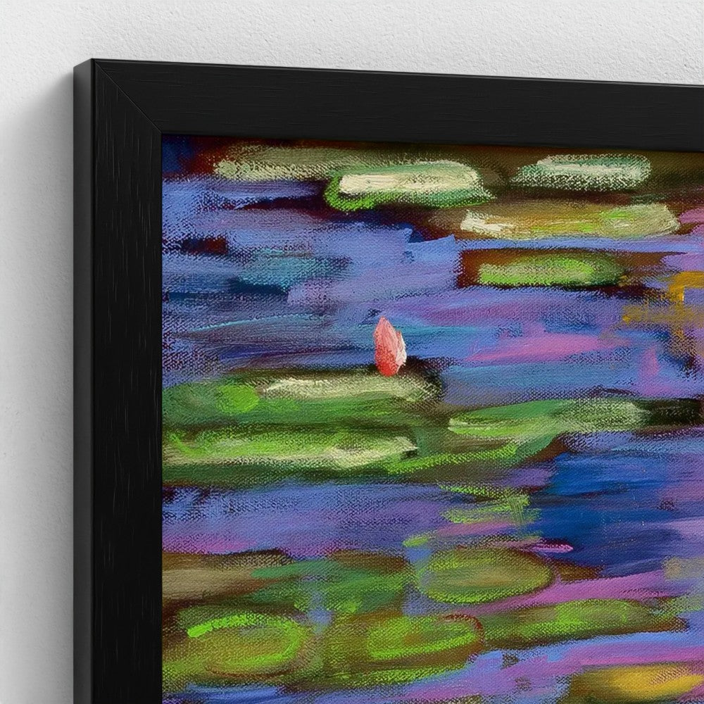 prodigi-media-sync:v1:Water Lilies 3:classic-framed/black/closeup