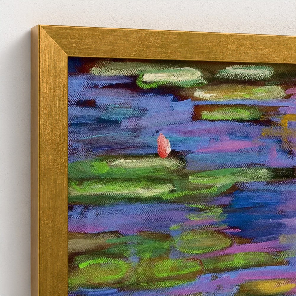 prodigi-media-sync:v1:Water Lilies 3:classic-framed/gold/closeup