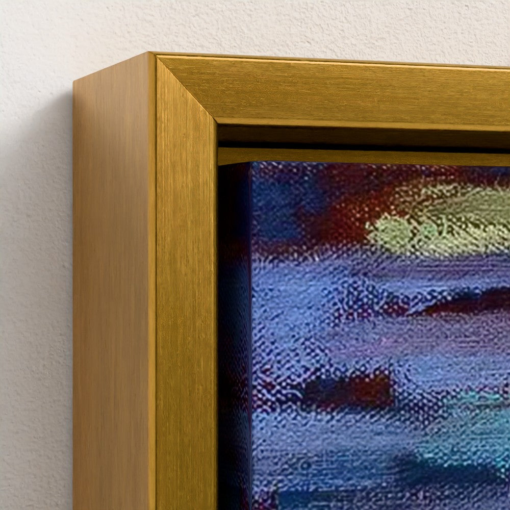 prodigi-media-sync:v1:Water Lilies 3:framed-canvas/gold/closeup