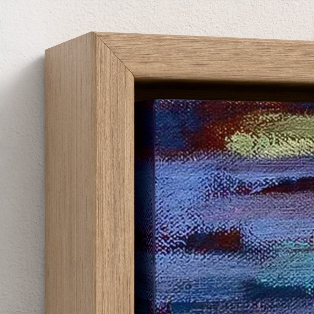 prodigi-media-sync:v1:Water Lilies 3:framed-canvas/natural/closeup