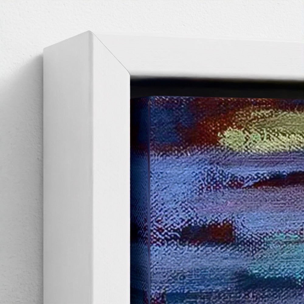 prodigi-media-sync:v1:Water Lilies 3:framed-canvas/white/closeup