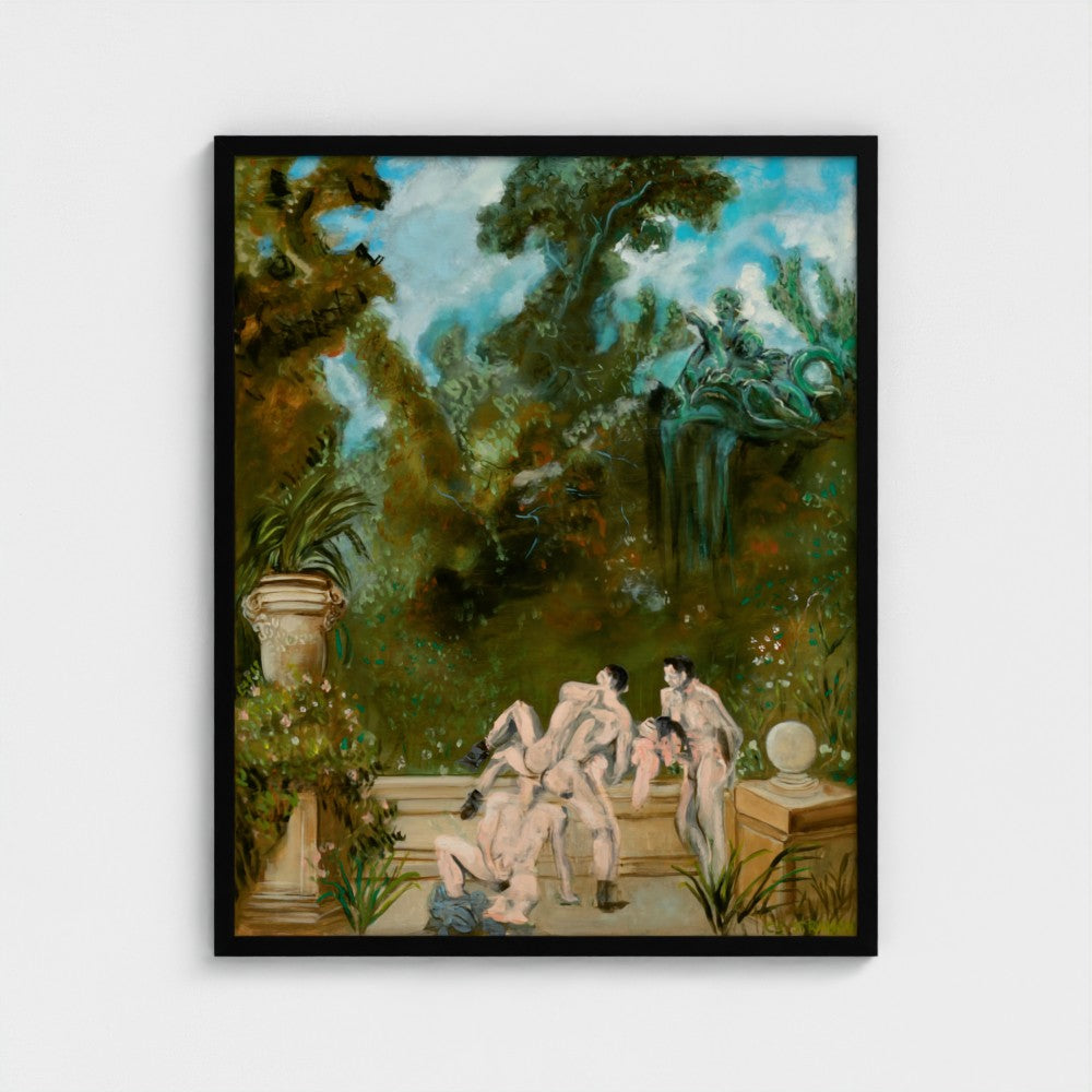 Eros Garden Framed Fine Art Print