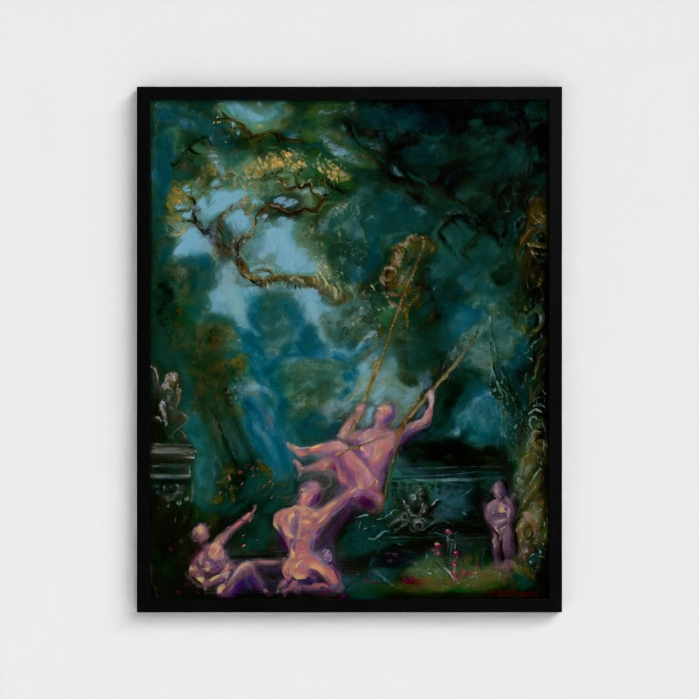 Eros Swing Framed Fine Art Print