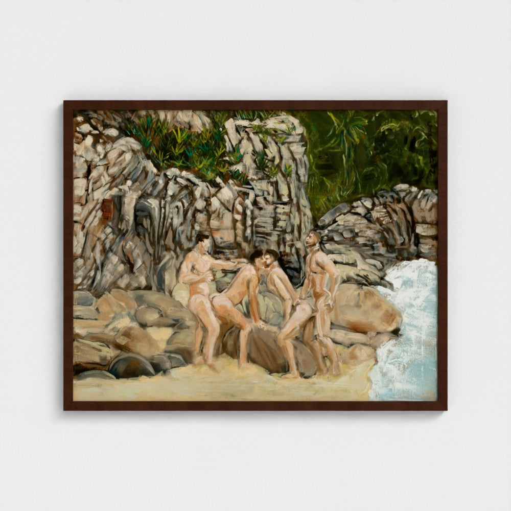 Eros Beach Framed Fine Art Print