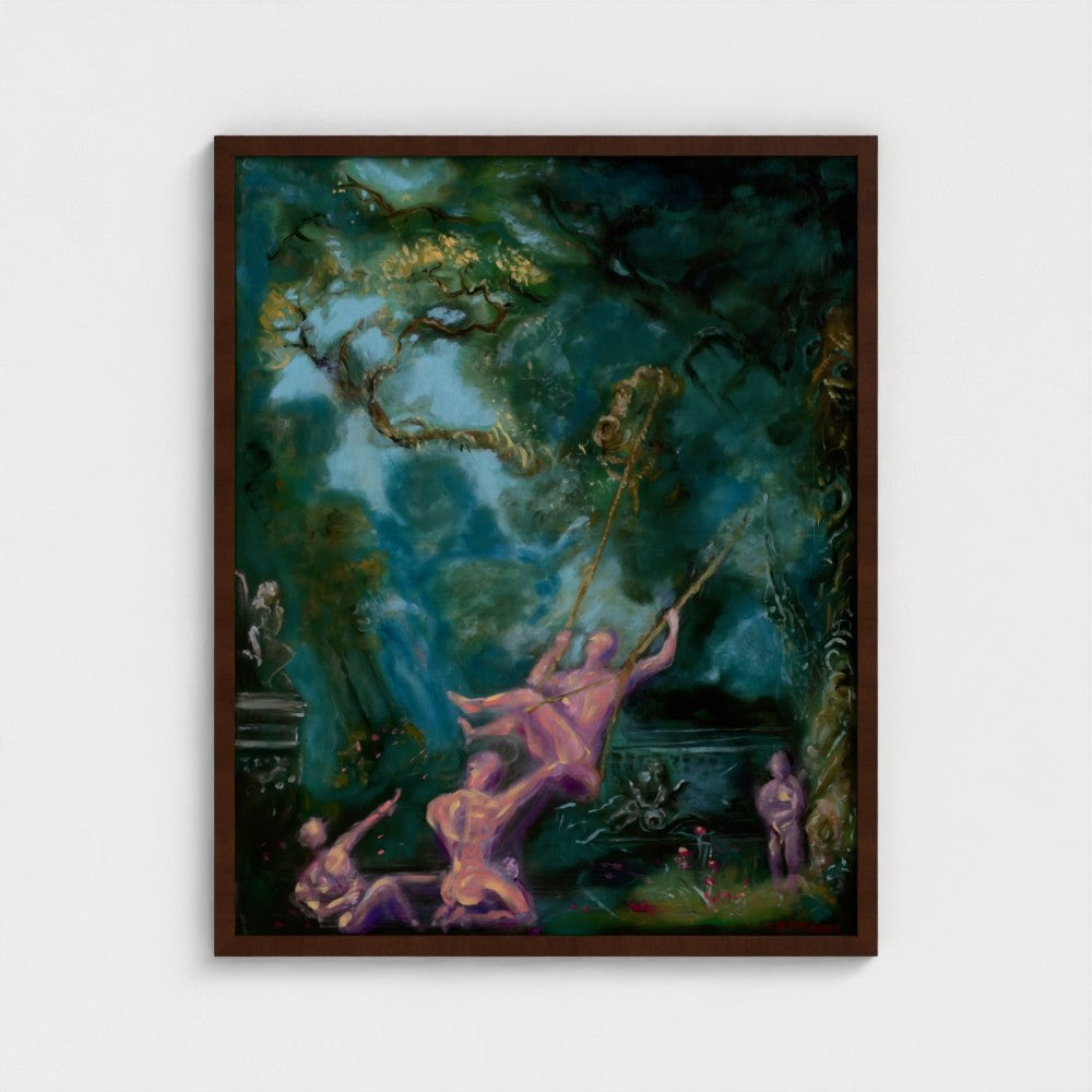 Eros Swing Framed Fine Art Print
