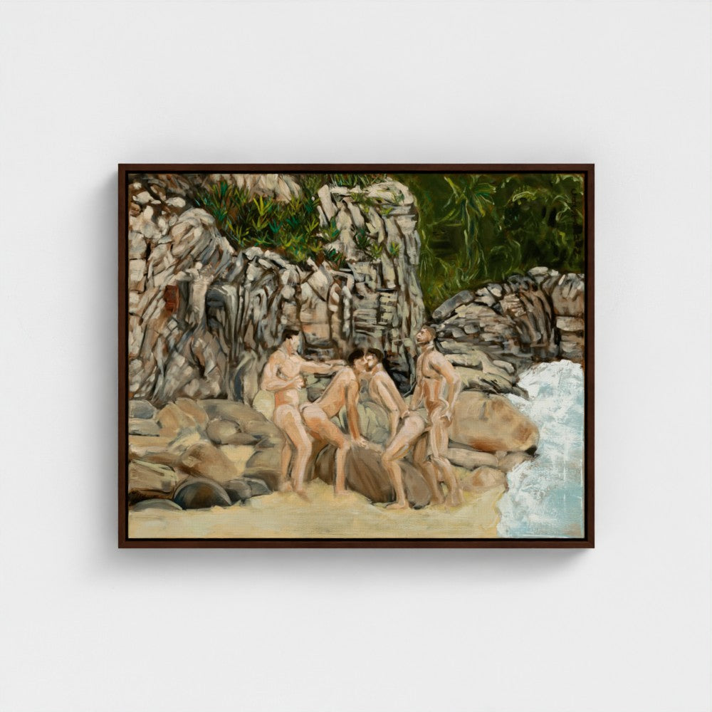 Eros Beach Eco Framed Canvas