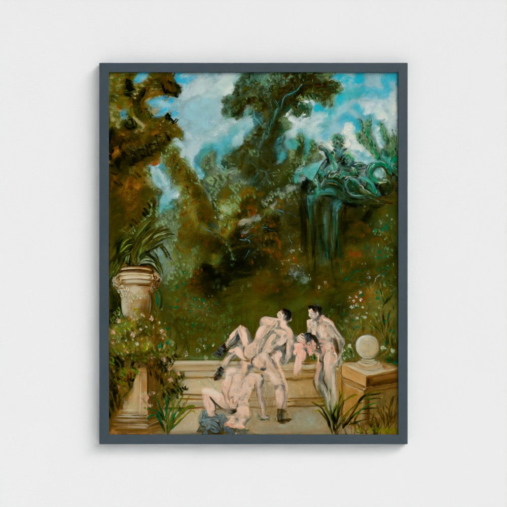 Eros Garden Framed Fine Art Print