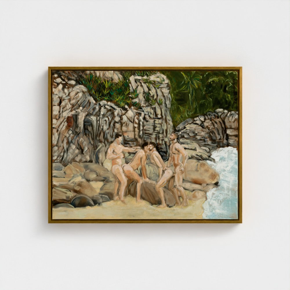 Eros Beach Eco Framed Canvas