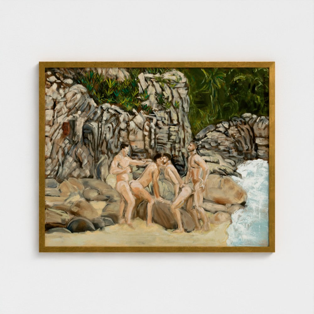 Eros Beach Framed Fine Art Print