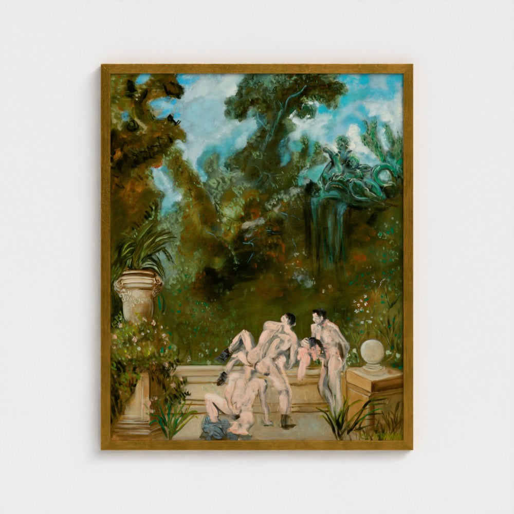 Eros Garden Framed Fine Art Print
