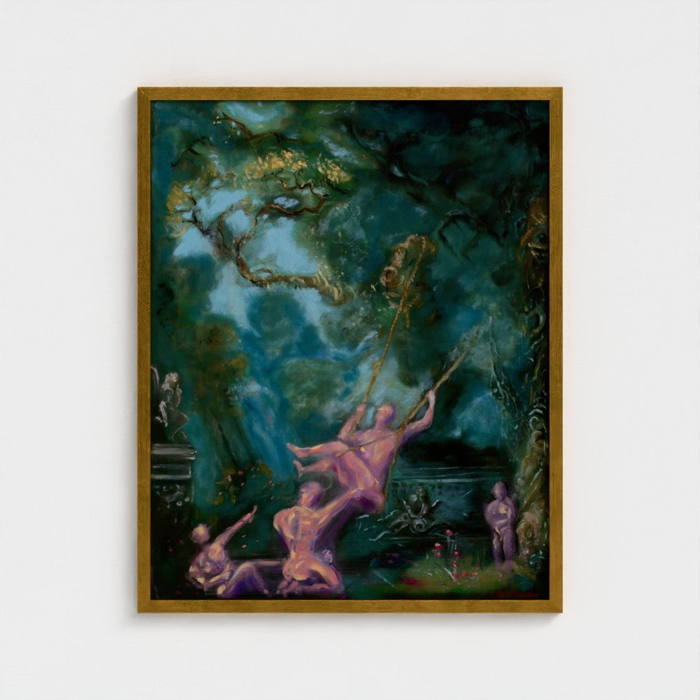 Eros Swing Framed Fine Art Print
