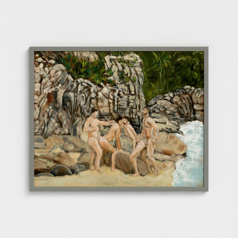 Eros Beach Framed Fine Art Print