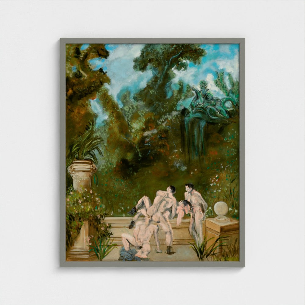 Eros Garden Framed Fine Art Print