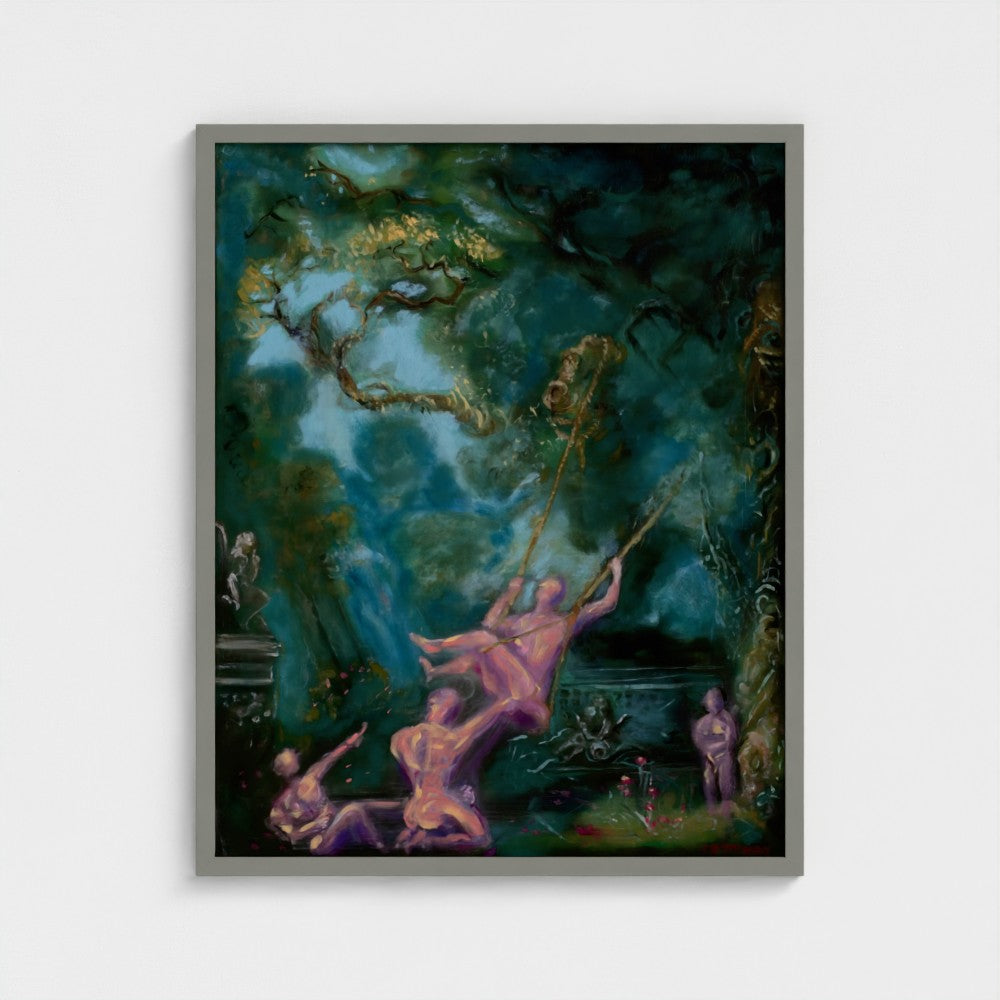 Eros Swing Framed Fine Art Print