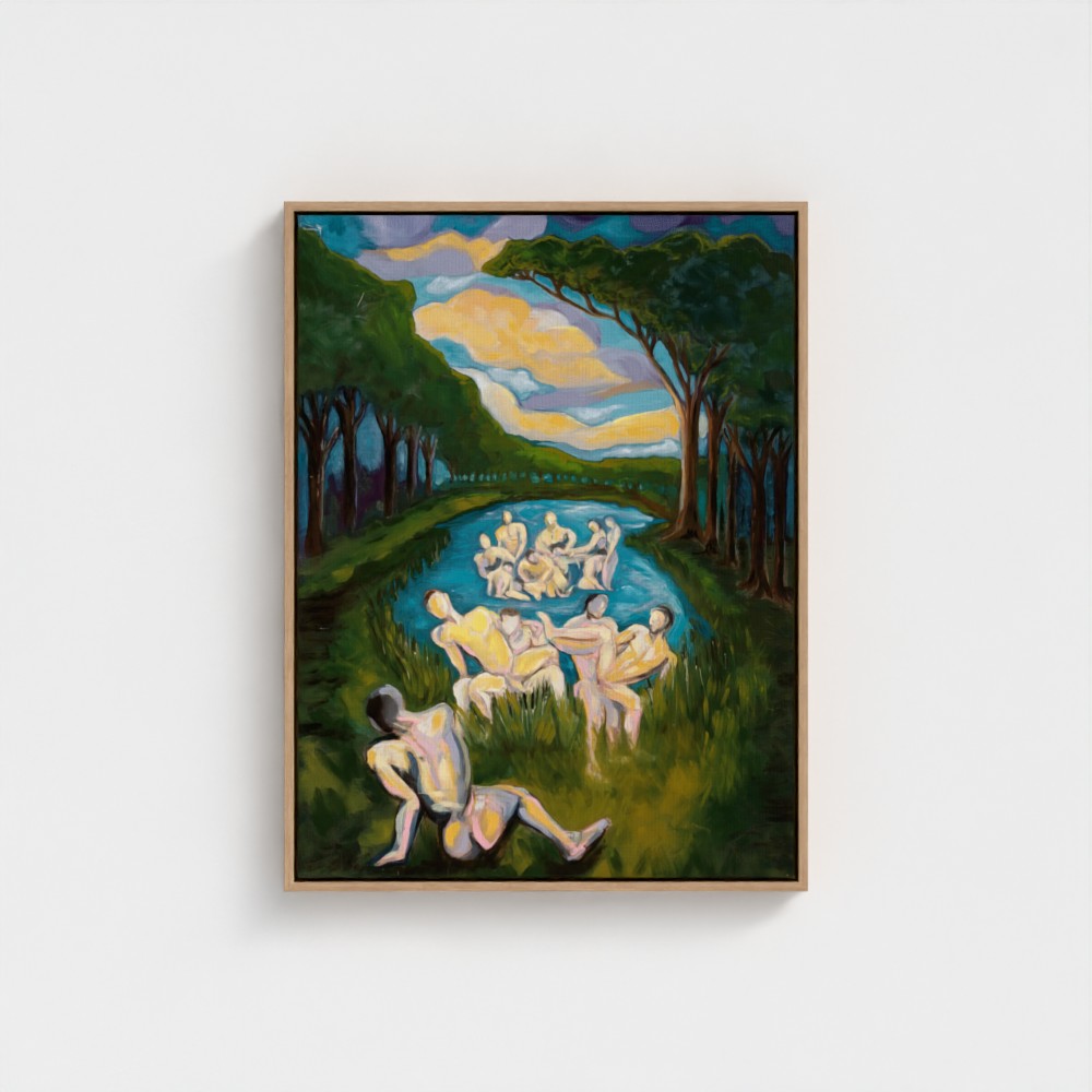 Eros 1 Eco Framed Canvas