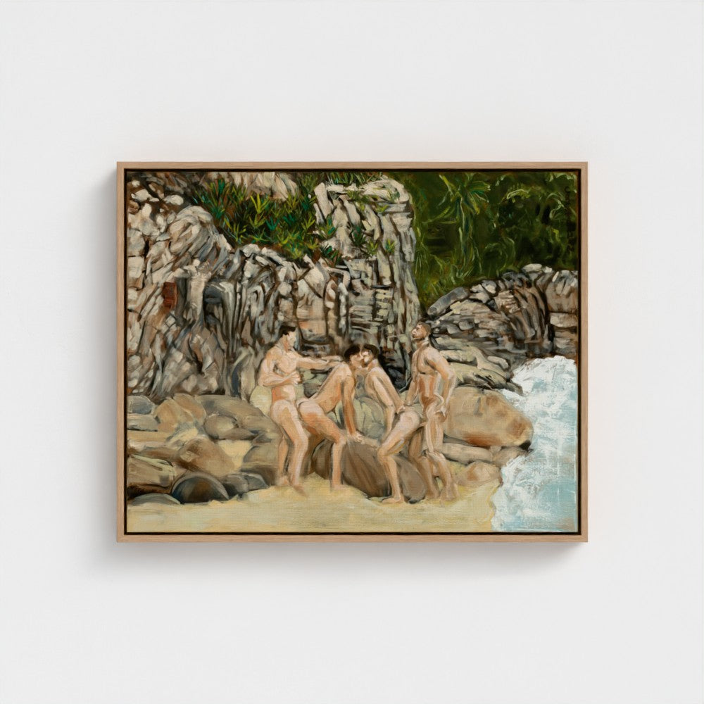 Eros Beach Eco Framed Canvas
